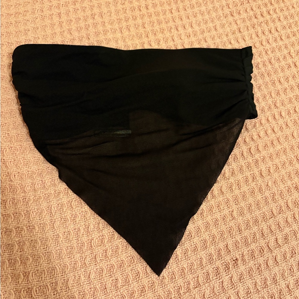 Edikted Black Mesh Crop Top